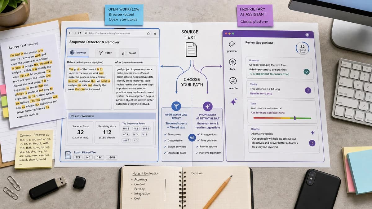 Open Source Alternatives to Grammarly detail image for Stopword Detector and Remover