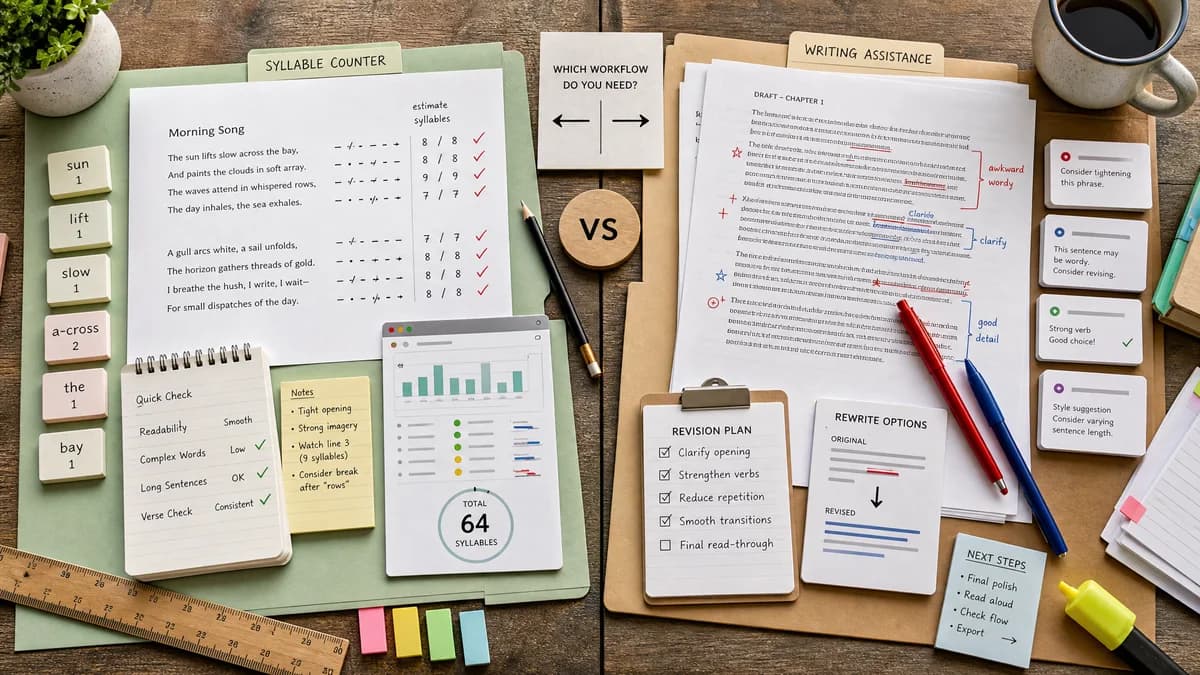 Syllable Counter vs Grammarly comparison detail image