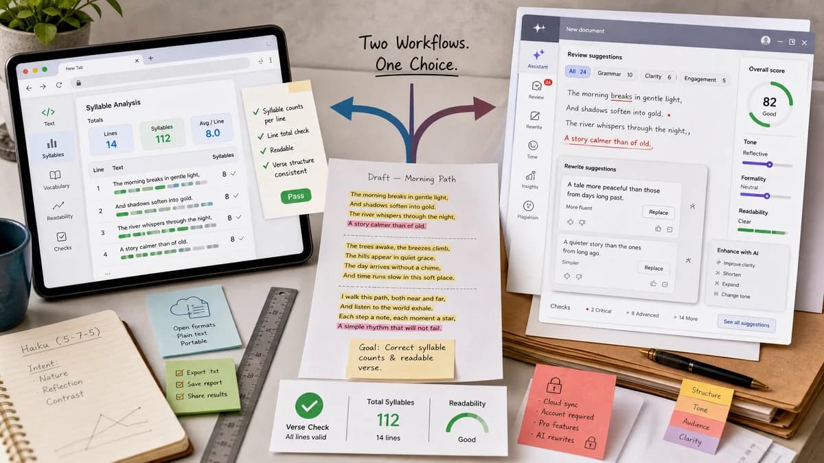 Open Source Alternatives to Grammarly detail image for Syllable Counter