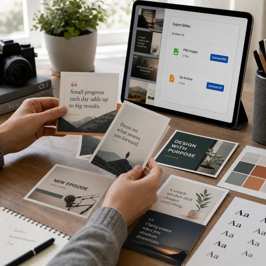 Computer Text For Slideshow Text to Slide Images - Browser Slide Image Generator