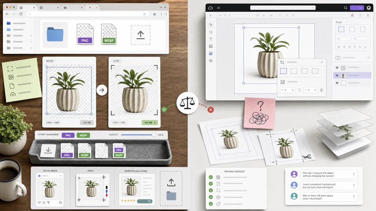 Open Source Alternatives to Canva visual comparison with Transparent Margin Trimmer
