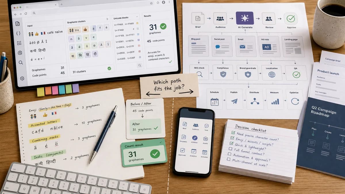 Open Source Alternatives to Copy.ai detail image for Unicode Grapheme and Emoji-Aware Counter