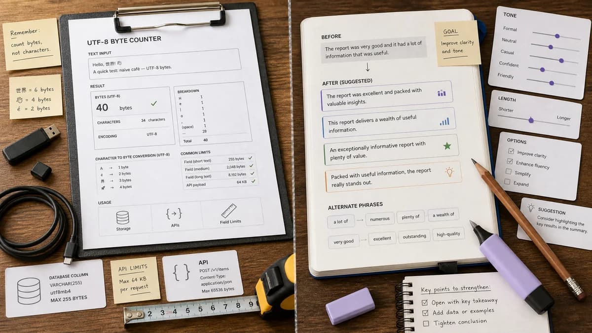 UTF-8 Byte Counter vs Wordtune comparison detail image
