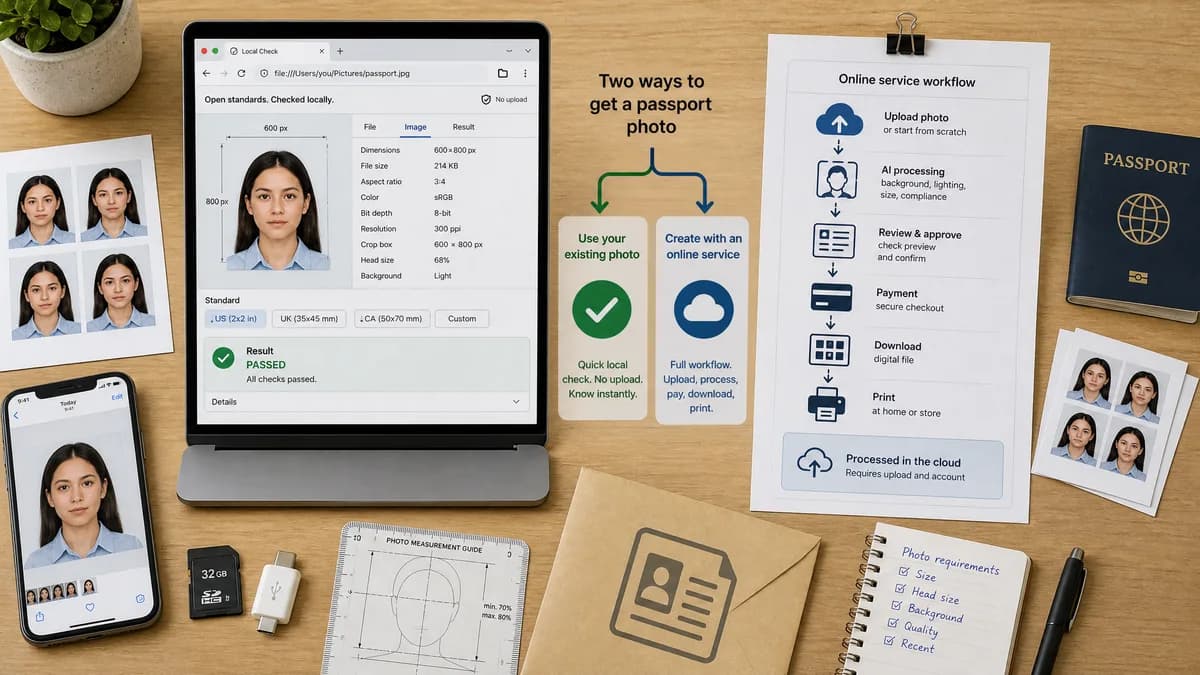 Open Source Alternatives to ePassportPhoto visual comparison with Visa Photo File Size Checker