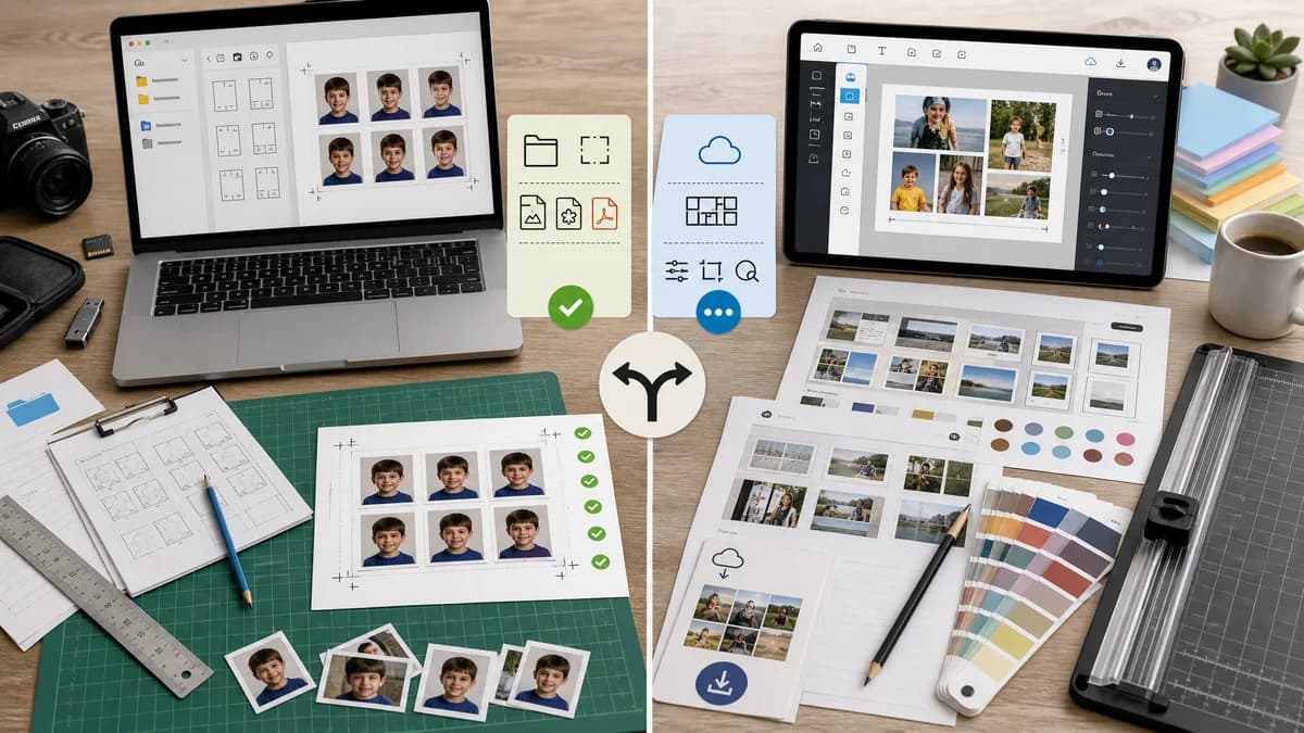 Open Source Alternatives to Adobe Express visual comparison with Wallet Photo Sheet Maker
