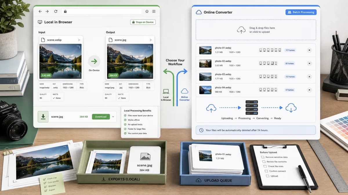 Open Source Alternatives to FreeConvert visual comparison with WebP to JPG Converter