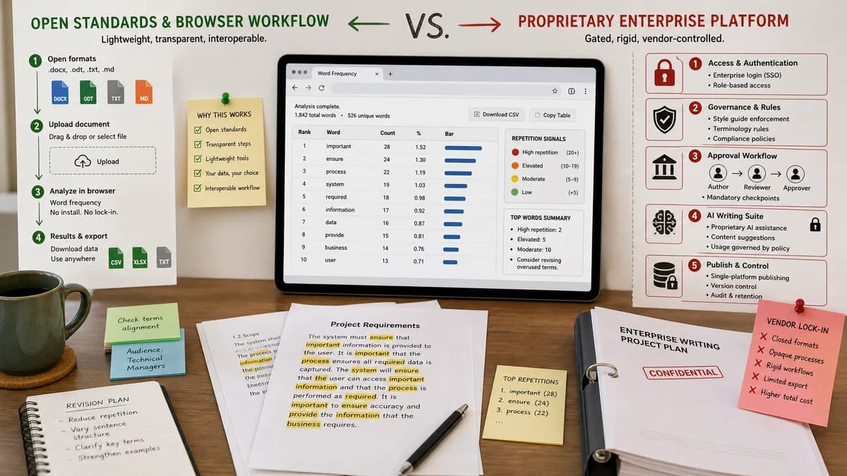 Open Source Alternatives to Writer detail image for Word Frequency Table
