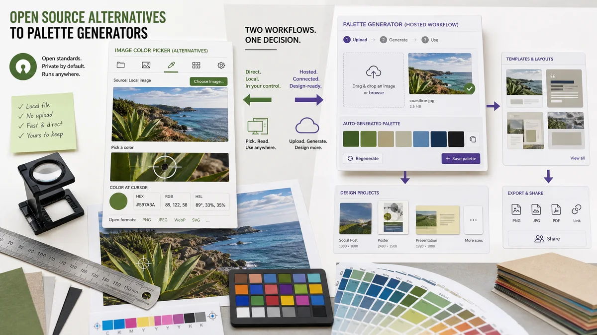 Open Source Alternatives to Canva Color Palette Generator