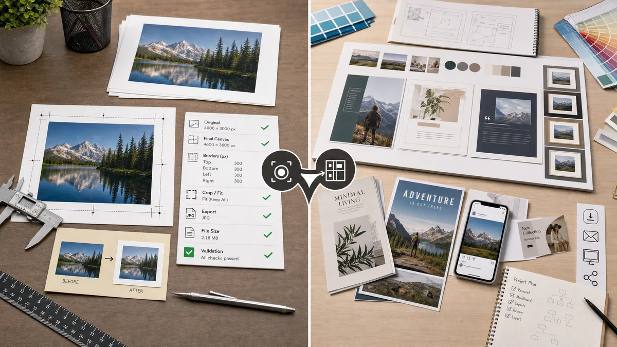 Photo Border Maker vs Canva Photo Borders